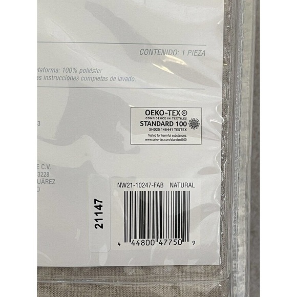 Nestwell Linen Cotton Blend Bedskirt Twin Natural Tan 15" Drop Neutrals Tailored - Picture 11 of 16